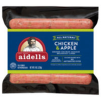 Aidells Breakfast Links, Smoked Chicken Sausage, Chicken & Apple, 8 Ounce