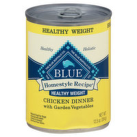 Blue Buffalo Food for Dogs, Natural, Chicken Dinner with Garden Vegetables, Healthy Weight, 12.5 Ounce