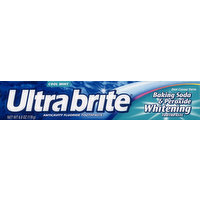 Ultra Brite Toothpaste, Anticavity Fluoride, Baking Soda & Peroxide Whitening, Cool Mint, 6 Ounce