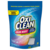 OxiClean Laundry Brightener & Stain Remover, Color Boost, Power Paks, 10 Each