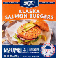 Trident Salmon Burgers, Alaska, 4 Each