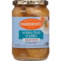 Manischewitz White Fish & Pike, Liquid Broth, 6 Each