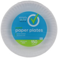 Simply Done Paper Plates, Coated, 1 Each