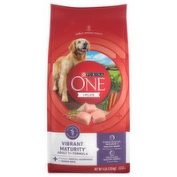 Purina One Dog Food, Vibrant Maturity, Adult 7+ Formula, 4 Pound