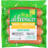 Al Fresco Chicken Sausage, Pineapple & Uncured Bacon, 11 Ounce