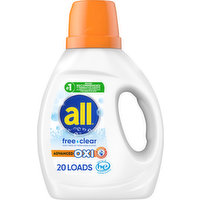 all Detergent, Free Clear, Advanced Oxi, 1 Each