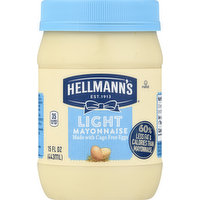 Hellmann's Mayonnaise, Light, 15 Ounce