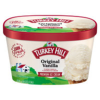 Turkey Hill Ice Cream, Original Vanilla, Premium, 1.44 Quart