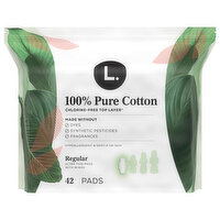 L. Pads, with Wings, Regular, Ultra Thin, 42 Each