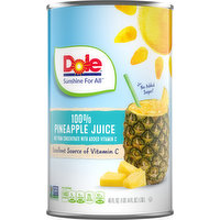 Dole 100% Juice, Pineapple, 46 Fluid ounce
