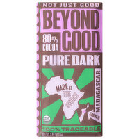 Beyond Good Chocolate, Pure Dark, 80% Cocoa, 2.64 Ounce