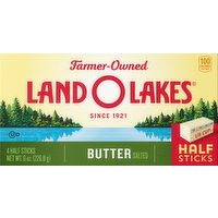 Land O Lakes Butter, Salted, Half Sticks, 4 Each