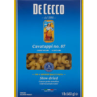 De Cecco Cavatappi, No. 87, Slow Dried, 1 Pound