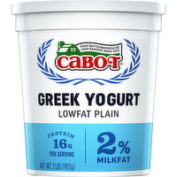 Cabot Lowfat Plain Greek Yogurt, 2 Pound