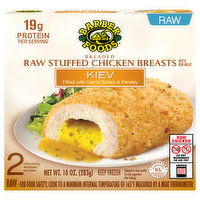 Barber Foods Stuffed Chicken Breasts, Kiev, Raw, Breaded, 2 Each