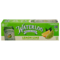 Waterloo Sparkling Water, Lemon-Lime, 12 Each