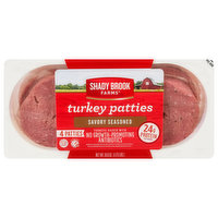 Shady Brook Farms Turkey Patties, Savory Seasoned, 18.8 Ounce