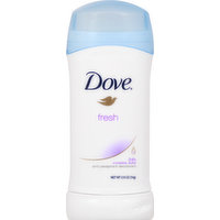 Dove Anti-Perspirant Deodorant, Fresh, Invisible Solid, 24h, 2.6 Ounce