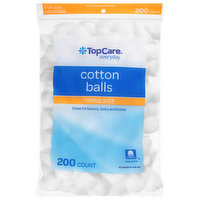 TopCare Cotton Balls, Triple Size, 200 Each