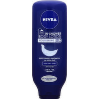 Nivea Body Lotion, In-Shower, Nourishing, Almond Oil, 13.5 Ounce