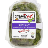 Organicgirl Spring Mix & Baby Spinach, 50/50!, 5 Ounce