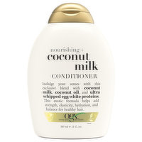 Ogx Conditioner, Coconut Milk, Nourishing +, 13 Fluid ounce