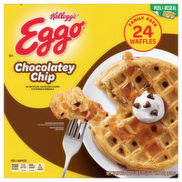 Eggo Waffles, Chocolatey Chip, Family Pack, 24 Each