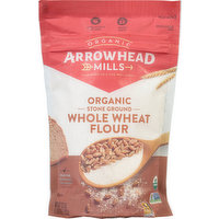 Arrowhead Mills Whole Wheat Flour, Organic, Stone Ground, 22 Ounce