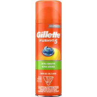 Gillette Shave Gel, Ultra Sensitive, 7 Ounce