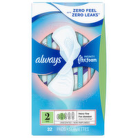 Always Pads, Unscented, Size 2, 32 Each
