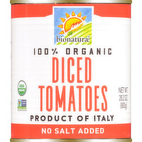 bionaturae Diced Tomatoes, No Salt Added, 28.2 Ounce