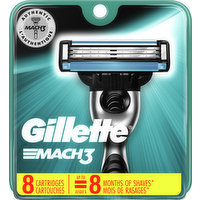 Gillette Cartridges, Mach3, 8 Each