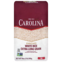 Carolina White Rice, Extra Long Grain, Enriched, 16 Ounce