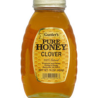 Gunter's Honey, Pure, Clover, 16 Ounce