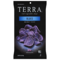 Terra Vegetable Chips, Real, Blues, Sea Salt, 5 Ounce