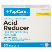 TopCare Acid Reducer, Original Strength, 10 mg, Tablets, 30 Each