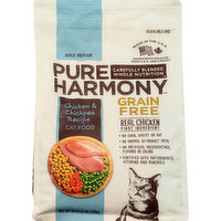 Pure Harmony Cat Food, Super Premium, Grain Free, Chicken & Chickpea Recipe, 48 Ounce