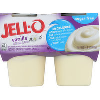 Jell-O Pudding Snacks, Reduced Calorie, Vanilla Flavor, 4 Each