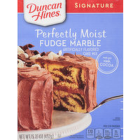 Duncan Hines Cake Mix, Fudge Marble, Perfectly Moist, 15.25 Ounce