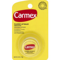 Carmex Lip Balm, Classic, Medicated, 0.25 Ounce