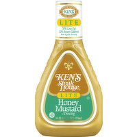 Ken's Steak House Dressing, Lite, Honey Mustard, 16 Ounce