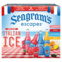 Seagram's Escapes Malt Beverage, Premium, Aloha Ice, Variety Pack, 12 Each