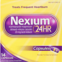 Nexium Acid Reducer, 24HR, 20 mg, Capsules, 14 Each