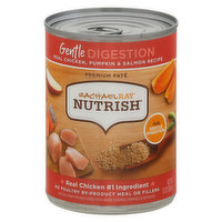 Rachael Ray Nutrish Food for Dogs, Natural, Gentle Digestion, Premium Pate, Real Chicken, Pumpkin & Salmon Recipe, Adult, 13 Ounce