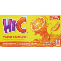 Hi-C Fruit Drink, Orange Lavaburst, 8 Each