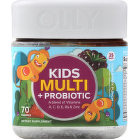 Olly Kids' Multi + Probiotic, Gummies, Yum Berry Punch, 70 Each