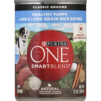 Purina One Dog Food, Lamb & Long Grain Rice Entree, Classic Ground, 13 Ounce