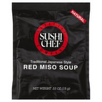 Sushi Chef Miso Soup, Red, Traditional Japanese Style, 0.53 Ounce