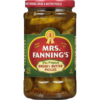 Mrs Fannings Original Bread 'n Butter Pickles, 12 Fluid ounce