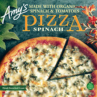 Amy's Pizza, Hand-Stretched Crust, Spinach, 14 Ounce